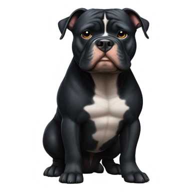 black american bully with blunt sticker