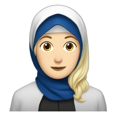 Marine Le pen wearing hijab sticker