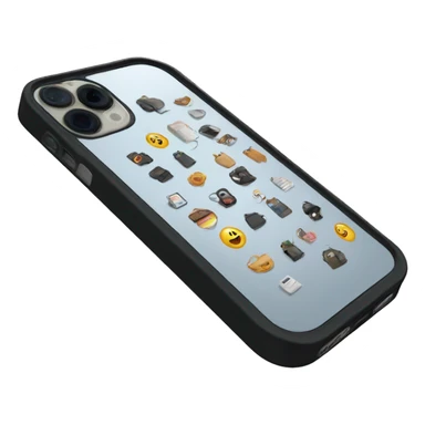 iPhone 13 black with junk phone case sticker