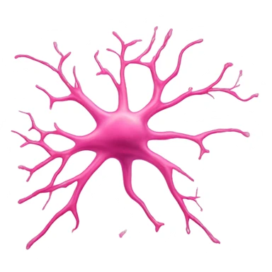 Pink neuron sticker