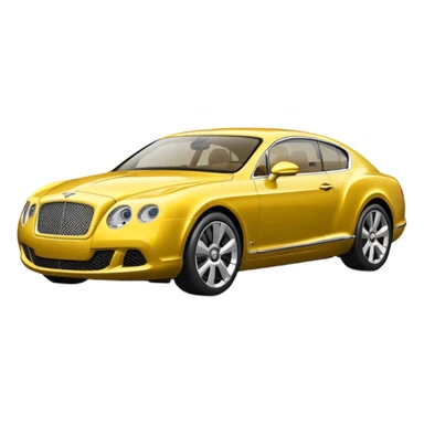 Yellow Bentley sticker