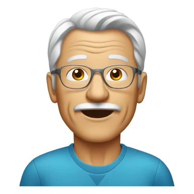 senior man sports sticker