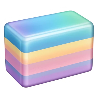 Colorful shiny Pastel soap bar  sticker