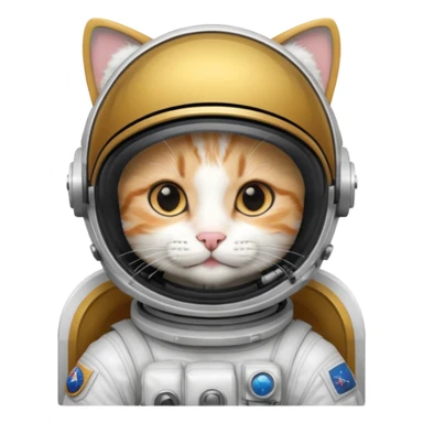 helmet closed Astronaut rides cat sticker