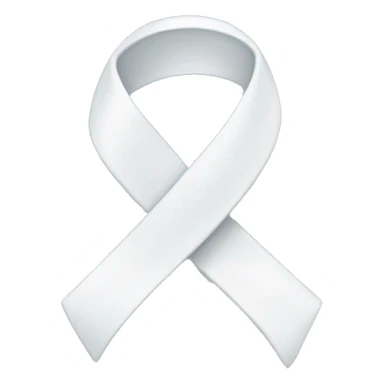 small white ribbon sticker
