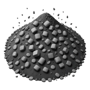 a pile of ashes sticker