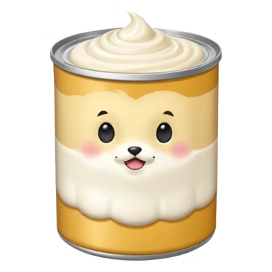 creme fouette avec une bombe sticker