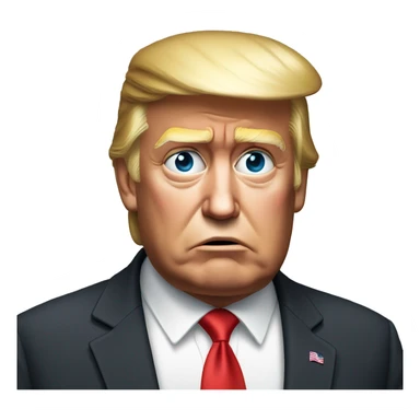Donald Trump sad  sticker