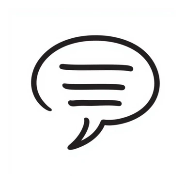 message icon, hand drawn doodle style sticker