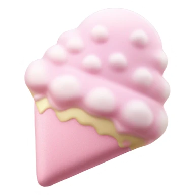 White chocolate with pink cotton candy inside sticker