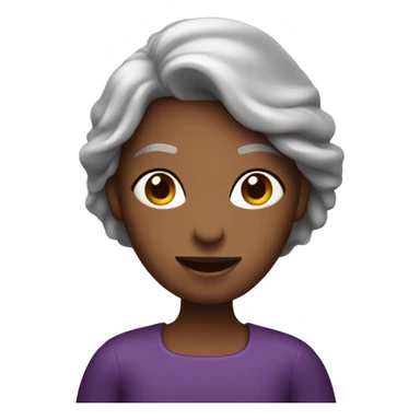 Lady holding eggplant sticker