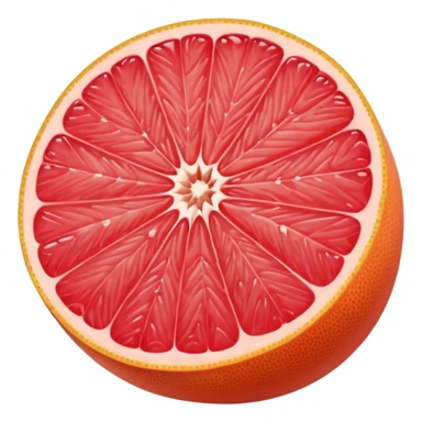 grapefuit with a slice sticker