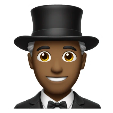 Shak with tophat sticker