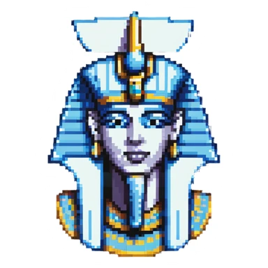 head of Osiris, ancient Egyptian deity sticker