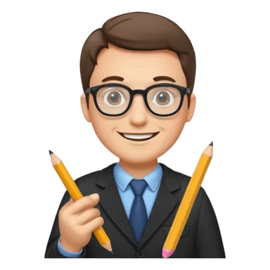 Sticker “male teacher planning day” sticker