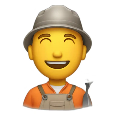 A farmer who is burning sticker