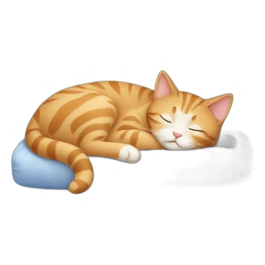 European cat sleeping sticker