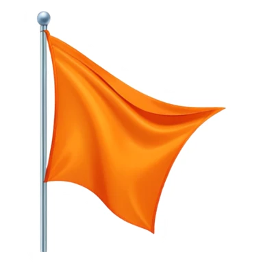 Double triangular orenge Flag sticker