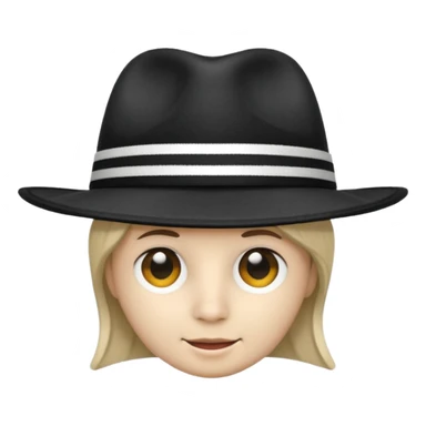 striped Fedora sticker