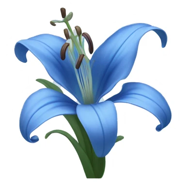 Blue lily  sticker