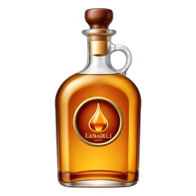 Envasado de botella de licor ocn boquilla de llenado y son logo en la botella sticker