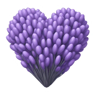 patel lavender heart sticker
