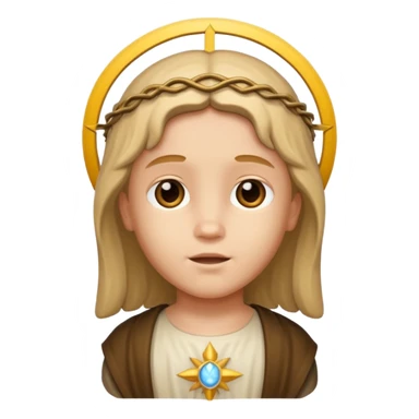 Child Jesus WITHOUT beard sticker