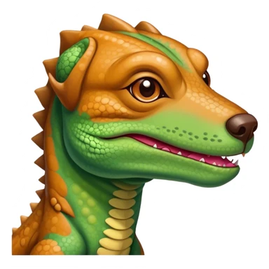 dumb lizard dog with cancer sticker