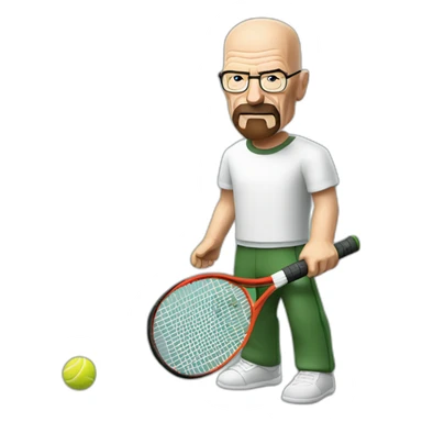 walter-white-playing-tennis sticker