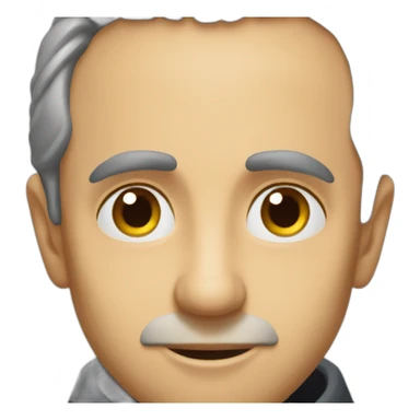 Small face of Eric Zemmour emoji size sticker