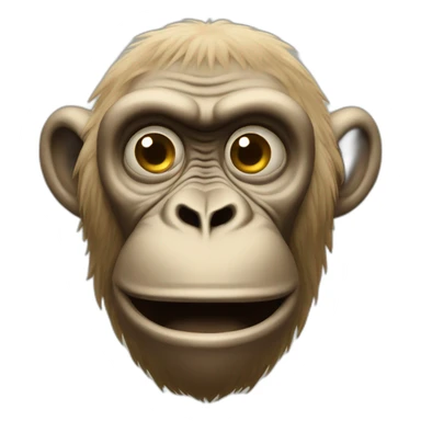 hypnotized ape beige sticker