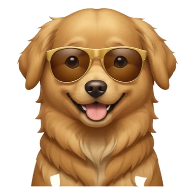 dog wearing sunglasses sticker