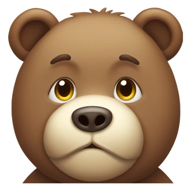 chubby bear with a belly sticker