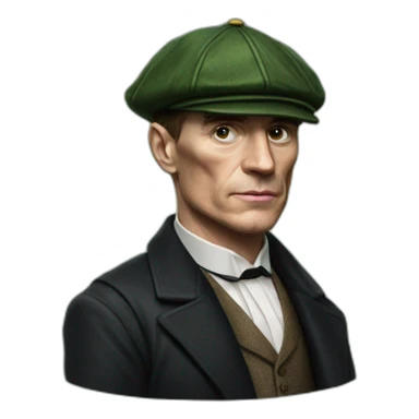 thomas shelby with an irish cap sticker