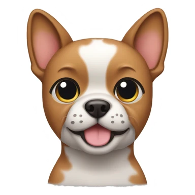 Dog with cat ears sticker