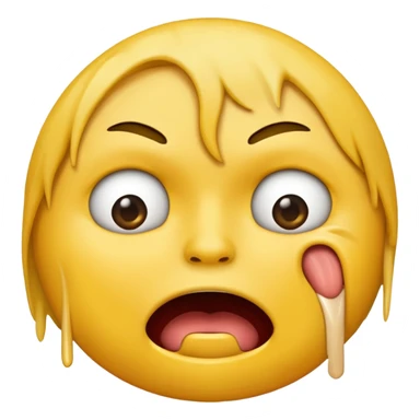 Create an emoji choking itself sticker