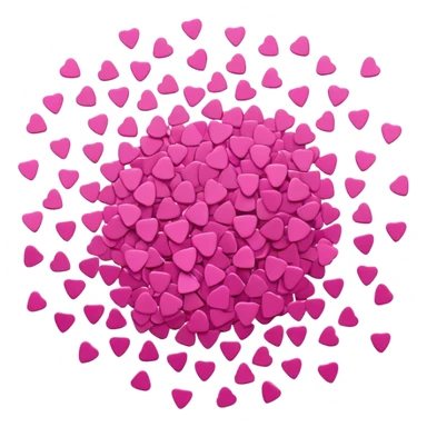 Pink confetti shower sticker