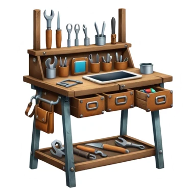 Crafting station sticker