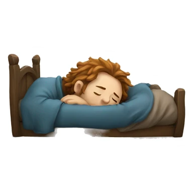Hobbit sleeping  sticker