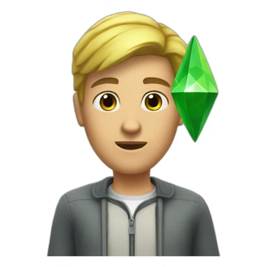 Sims plumbob sticker