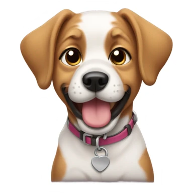 Dog named KT puppy sticker