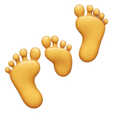 happy emoji with toes sticker