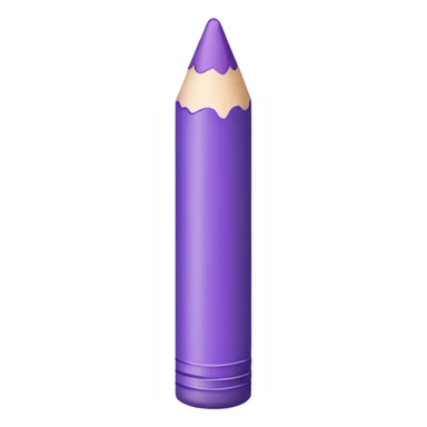 Purple crayon sticker