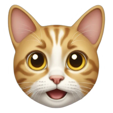 surprised cat sticker