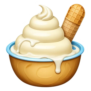 icecream in bowl sticker