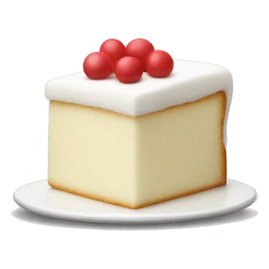 White cake piece  sticker