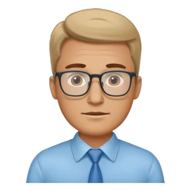 caucasian male office worker

light blue shirt sticker