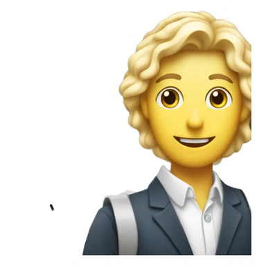 Real estate agent in front of a house with for sale sign  sticker