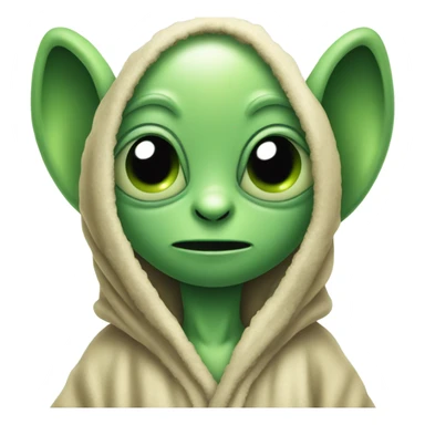 Cute baby yoda sticker
