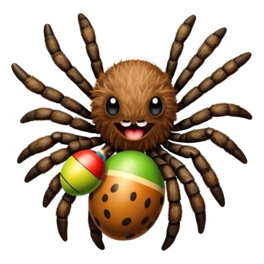 Tarantula holding maracas sticker